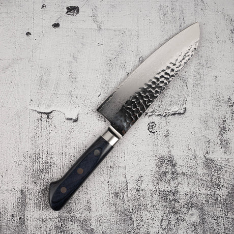 青木刃物製作所 V金10号 33層ダマスカス 三徳 180mm