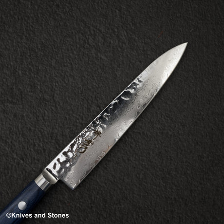 青木刃物製作所 V金10号 33層ダマスカス ペティナイフ 150mm
