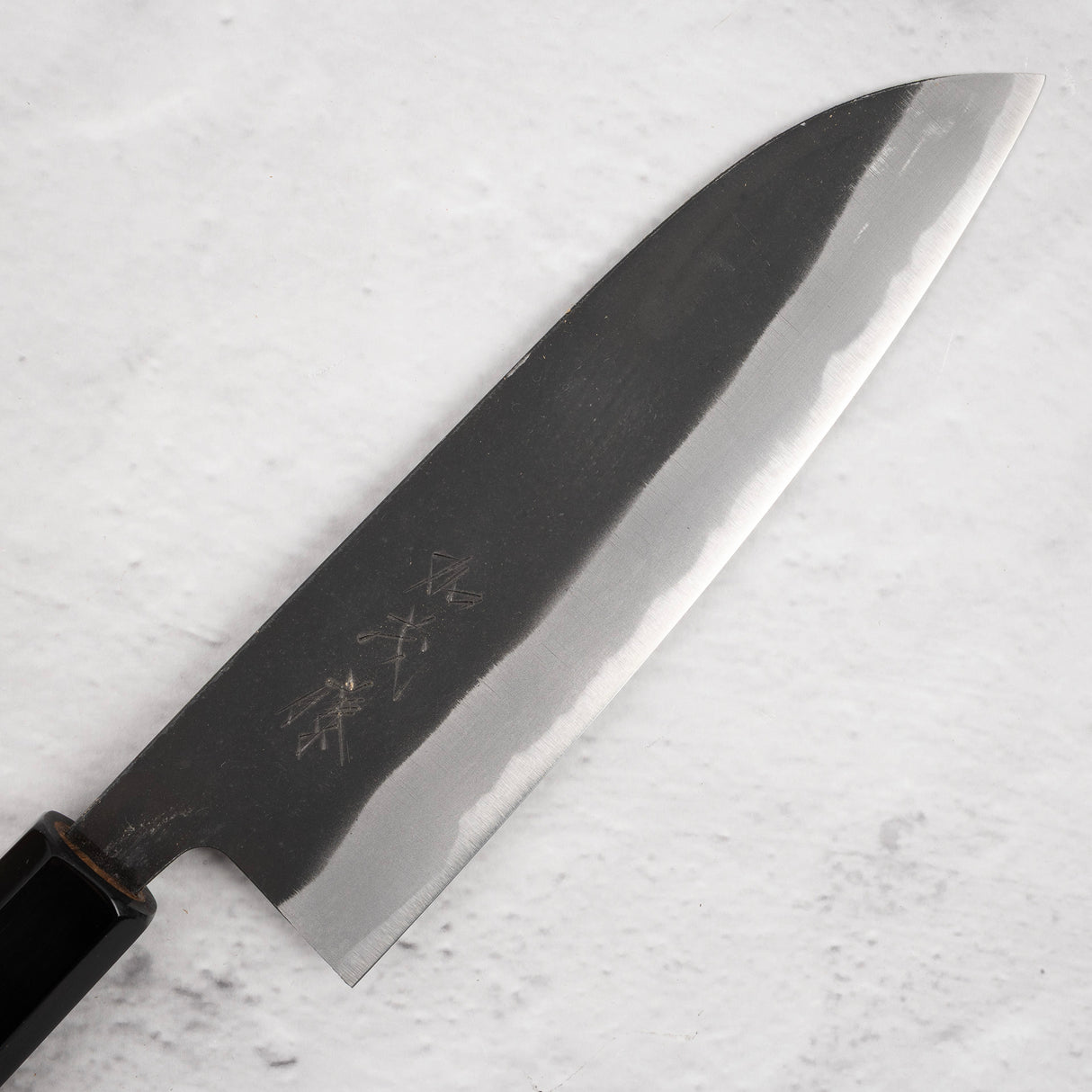 加茂藤刃物 青紙スーパー 黒打ち 三徳 165mm