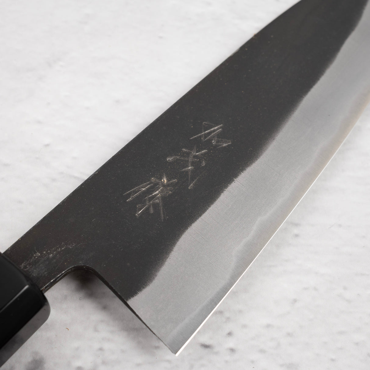 加茂藤刃物 青紙スーパー 黒打ち 三徳 165mm