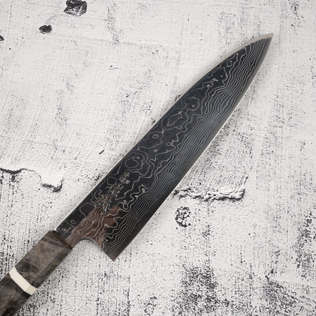 佑成 スーパーゴールド2 ダマスカス 牛刀 210mm バーチハンドル