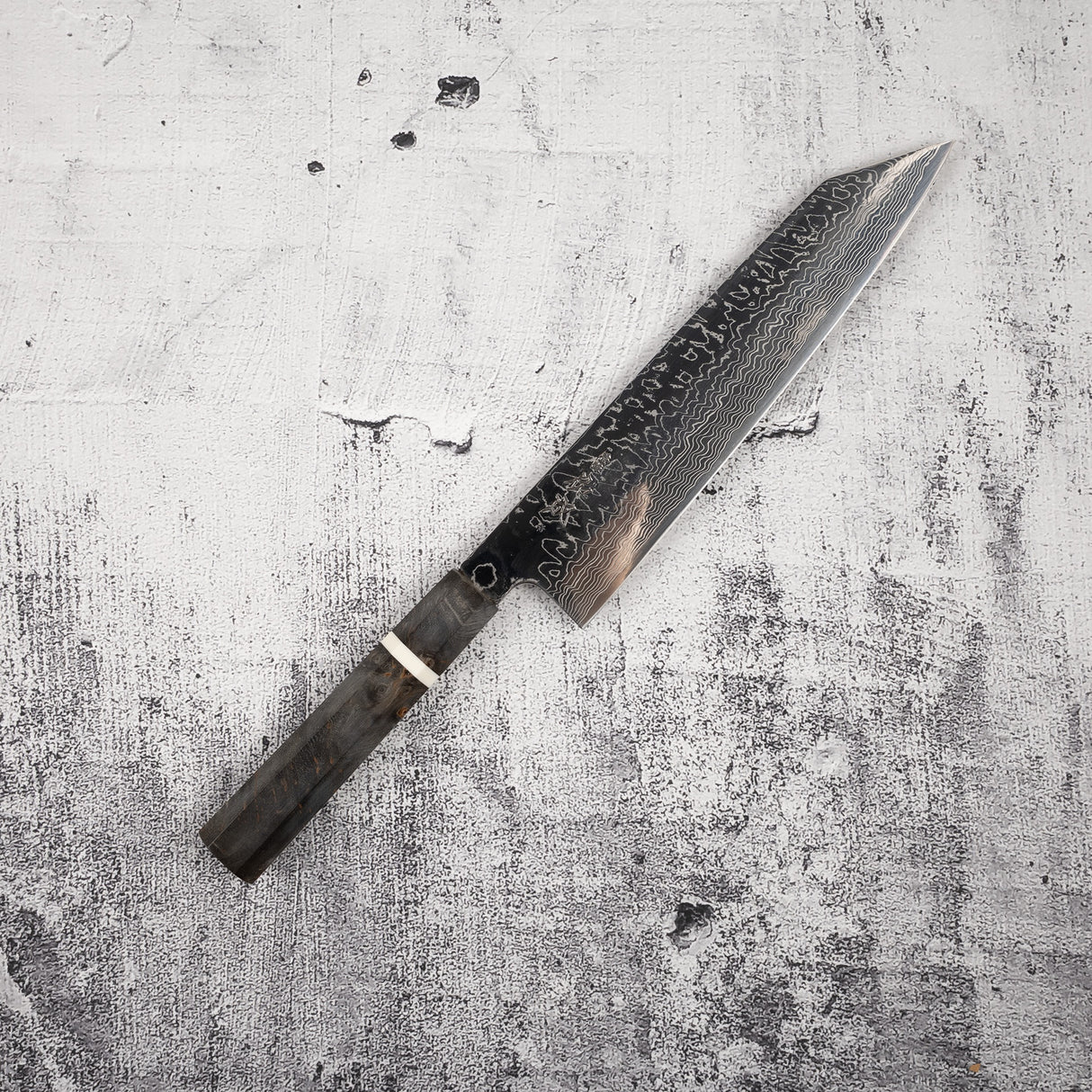佑成 スーパーゴールド2 ダマスカス 切付牛刀 240mm バーチハンドル