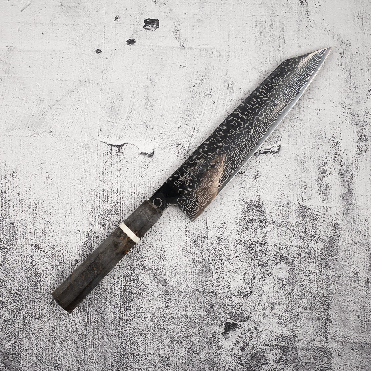 佑成 スーパーゴールド2 ダマスカス 切付牛刀 240mm バーチハンドル