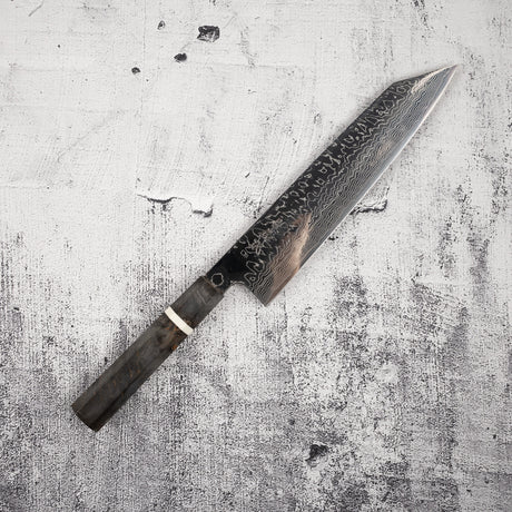 佑成 スーパーゴールド2 ダマスカス 切付牛刀 240mm バーチハンドル