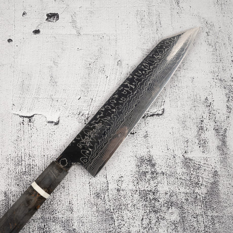 佑成 スーパーゴールド2 ダマスカス 切付牛刀 240mm バーチハンドル
