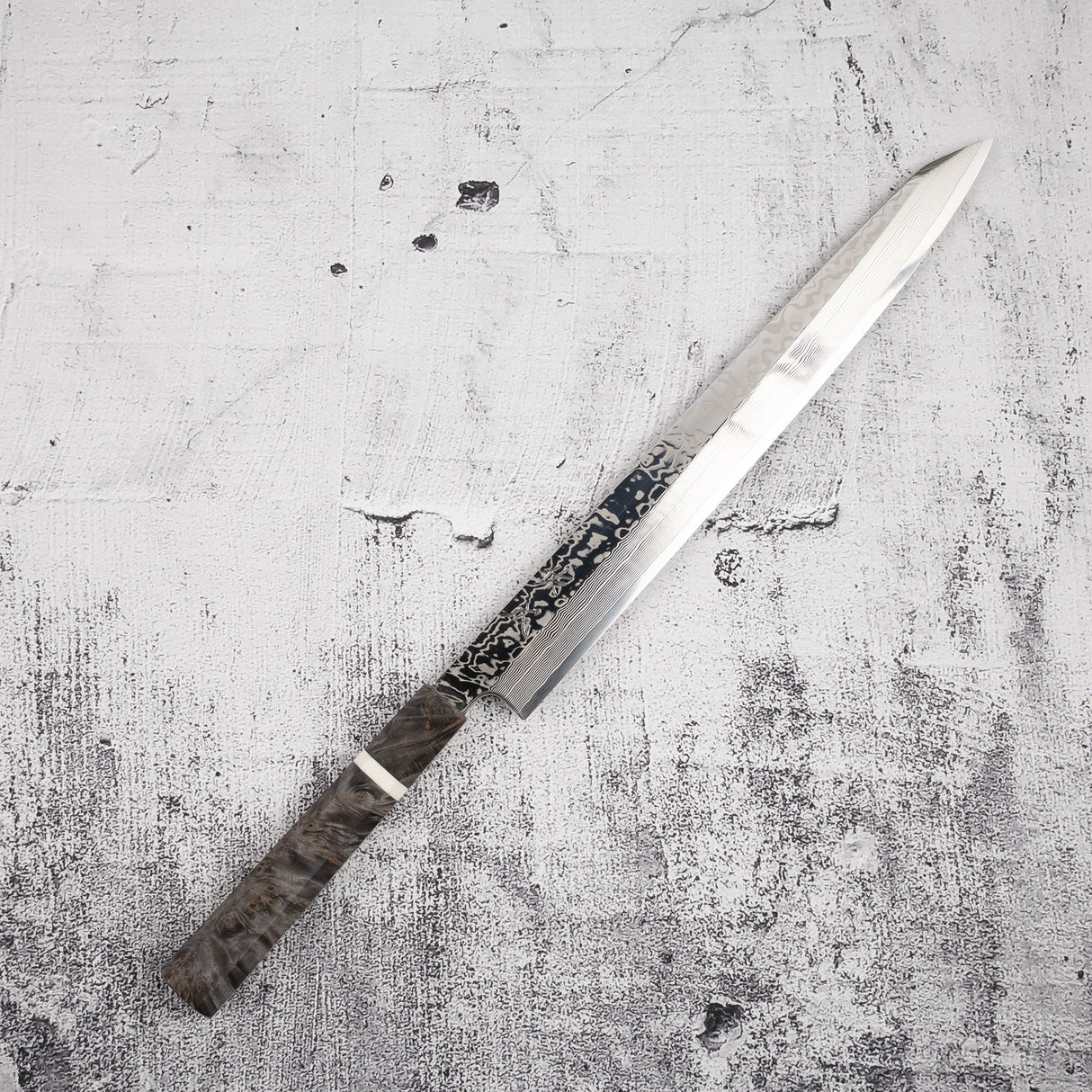 佑成 SRS-13 ダマスカス 切付柳刃 300mm 鏡面仕上げ 鞘付き