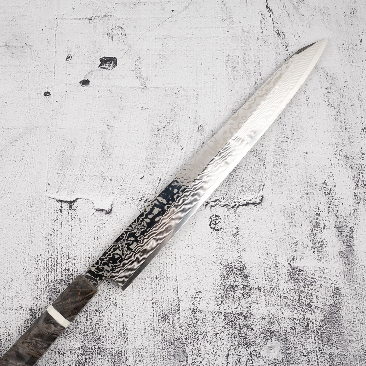 佑成 SRS-13 ダマスカス 切付柳刃 300mm 鏡面仕上げ 鞘付き