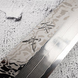 佑成 SRS-13 ダマスカス 切付柳刃 300mm 鏡面仕上げ 鞘付き