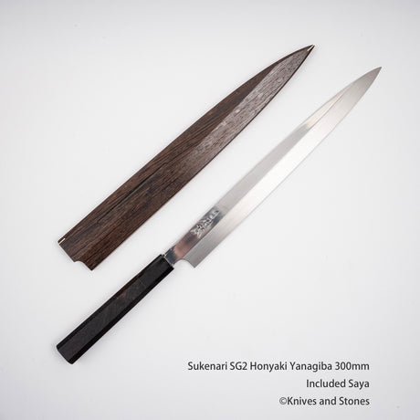 佑成 スーパーゴールド2 本焼 柳刃 270/300mm 鞘付き