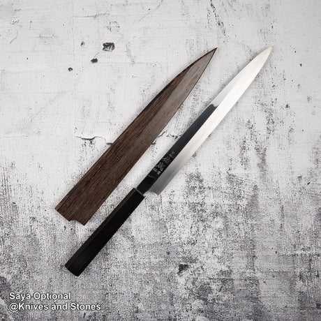 佑成 スーパーゴールド2 柳刃 270mm ミラー仕上げ 二枚合わせ 鞘付き