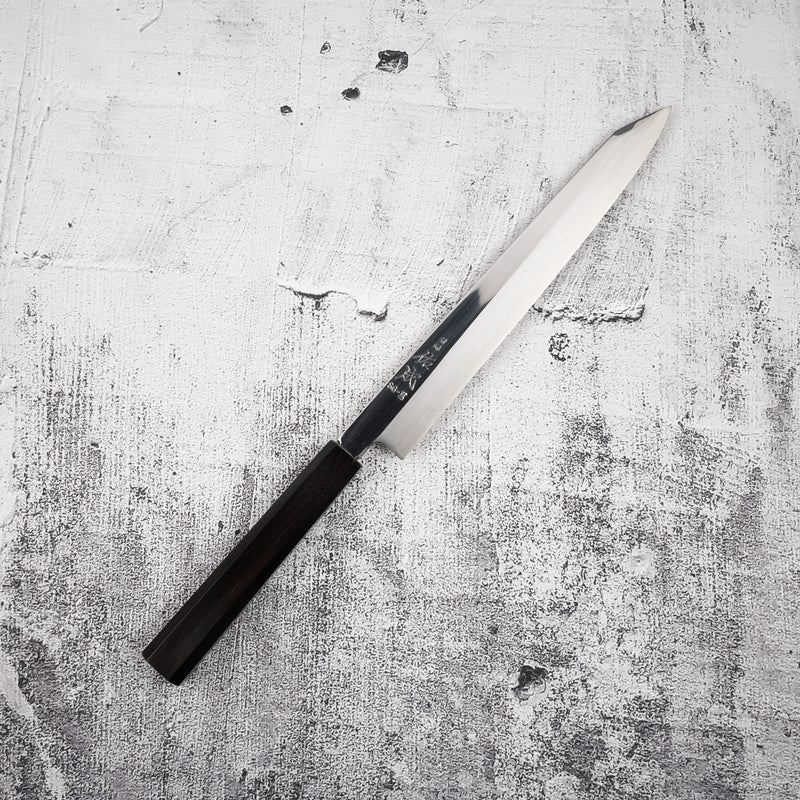 佑成 スーパーゴールド2 切付柳刃 240mm ミラー仕上げ 二枚合わせ