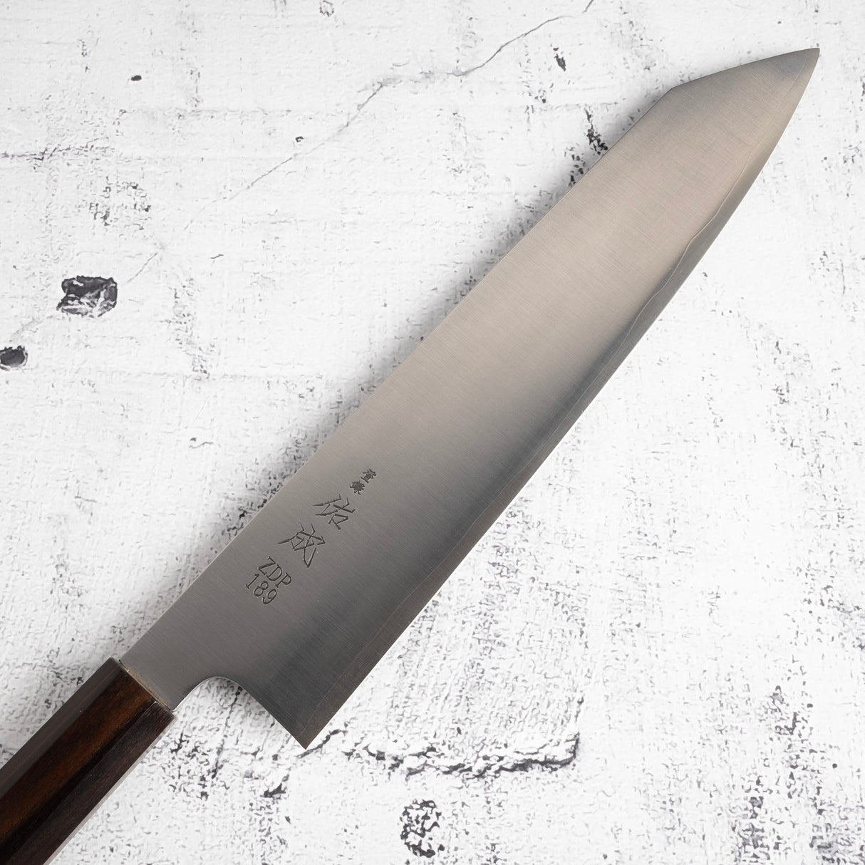 佑成 粉末ダイス鋼 ZDP-189 ヘアライン 切付牛刀 270mm
