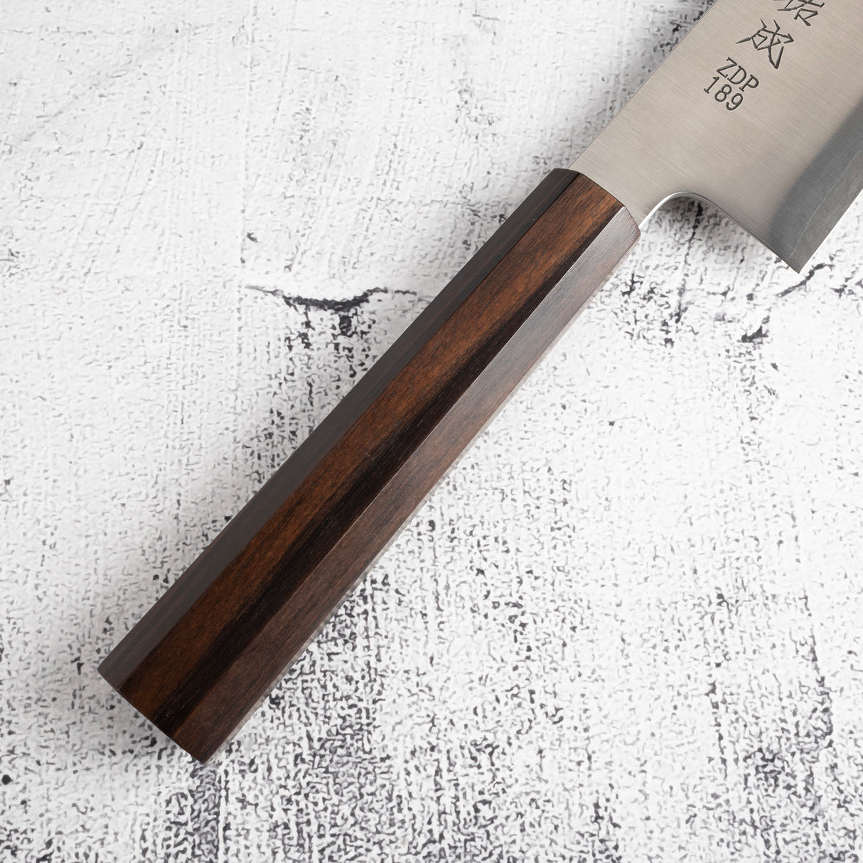 佑成 粉末ダイス鋼 ZDP-189 ヘアライン 切付牛刀 270mm