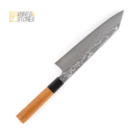 佑成 粉末ダイス鋼 ZDP-189 ダマスカス 切付牛刀 210/240mm