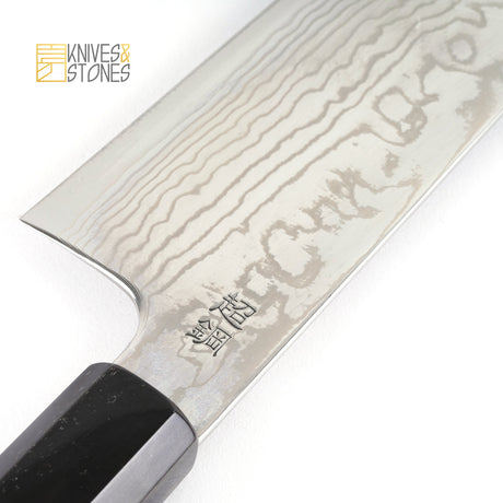 佑成 粉末ダイス鋼 ZDP-189 ダマスカス 切付牛刀 210/240mm