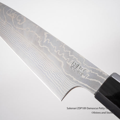 佑成 粉末ダイス鋼 ZDP-189 ダマスカス ペティナイフ 165mm