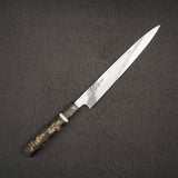 佑成 粉末ダイス鋼 ZDP-189 ダマスカス 筋引 240mm 鞘付き