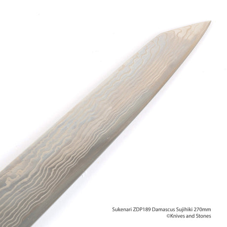 佑成 粉末ダイス鋼 ZDP-189 ダマスカス 切付筋引 270mm