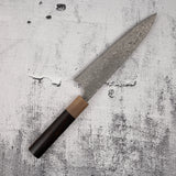 佐治打刃物 SG2 ブラックダマスカス 牛刀 180mm ハート型アイアンウッドハンドル