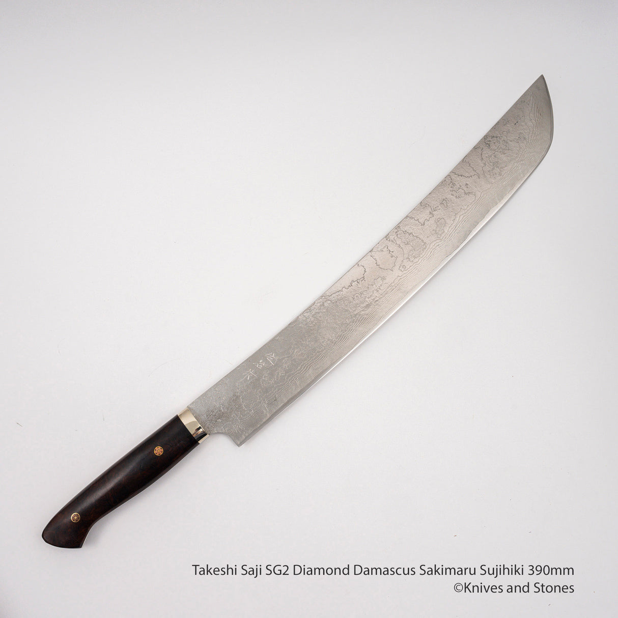 佐治打刃物 SG2 ダイヤモンドダマスカス 先丸筋引 390mm