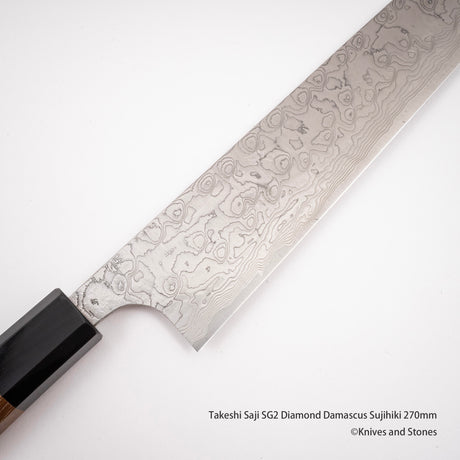 佐治打刃物 スーパーゴールド2 ダイヤモンドダマスカス 筋引 270mm
