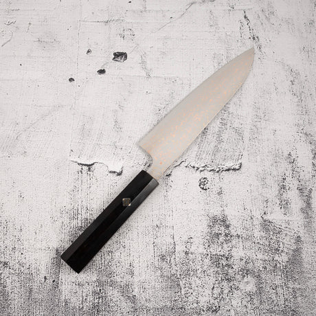 佐治打刃物 V金10号 レインボーダマスカス 牛刀 180mm