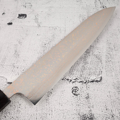 佐治打刃物 V金10号 レインボーダマスカス 牛刀 240mm