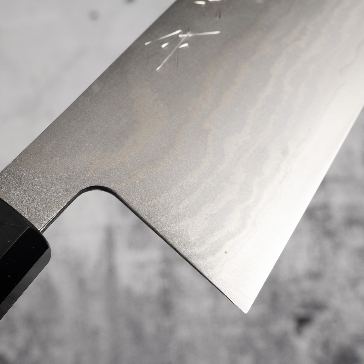 田中一之刃物製作所 銀三鋼 ダマスカス 牛刀 240mm チーク材ハンドル