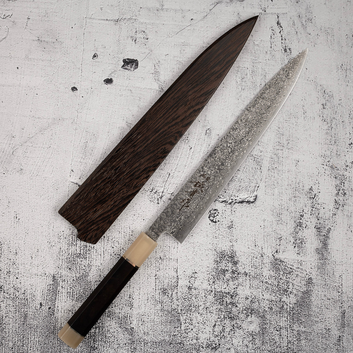 田中 羽斬 SG2 ダマスカス 筋引 240mm 鞘付き