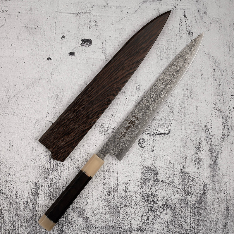 田中 羽斬 SG2 ダマスカス 筋引 240mm 鞘付き