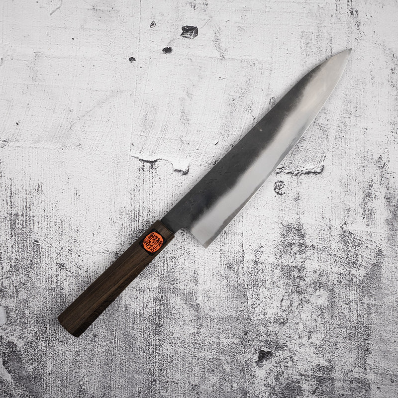 田中一之刃物製作所 青二鋼 黒打ち 牛刀 240mm