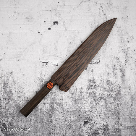 田中一之刃物製作所 青二鋼 黒打ち 牛刀 240mm