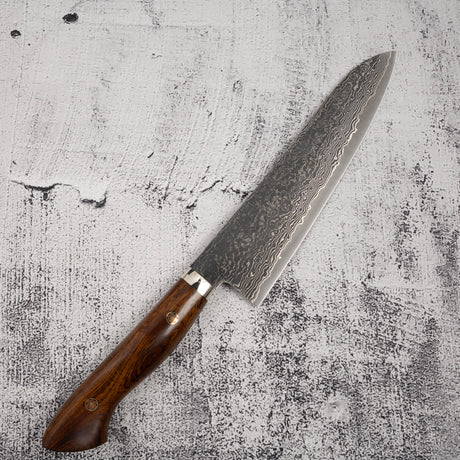 田中 R2 エッチングブラックダマスカス 牛刀 180mm