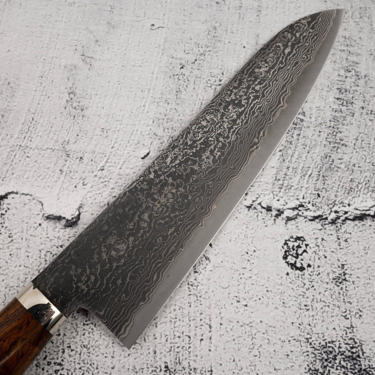 田中 R2 エッチングブラックダマスカス 牛刀 180mm