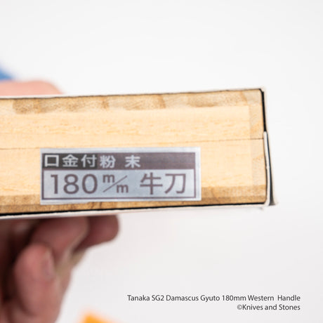 田中一之刃物製作所 SG2 ダマスカス 牛刀 180mm 洋柄