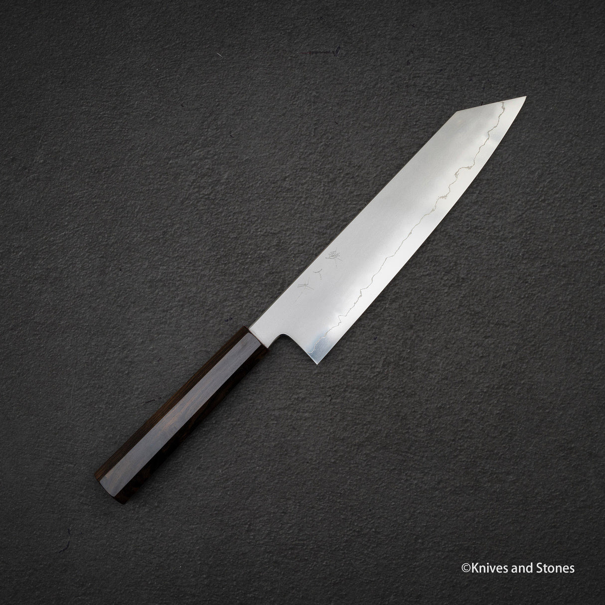 鉄人 銀三鋼 霞 切付牛刀 240mm エボニーハンドル