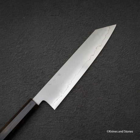 鉄人 銀三鋼 霞 切付牛刀 240mm エボニーハンドル