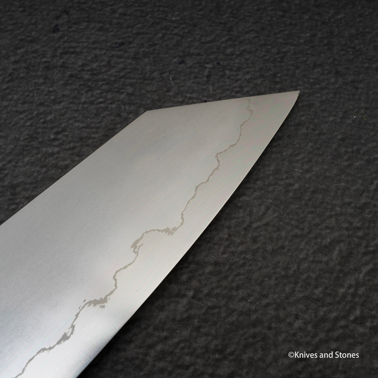 鉄人 銀三鋼 霞 切付牛刀 240mm エボニーハンドル