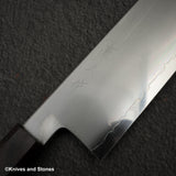 鉄人 青二鋼 霞 菜切 180mm エボニーハンドル
