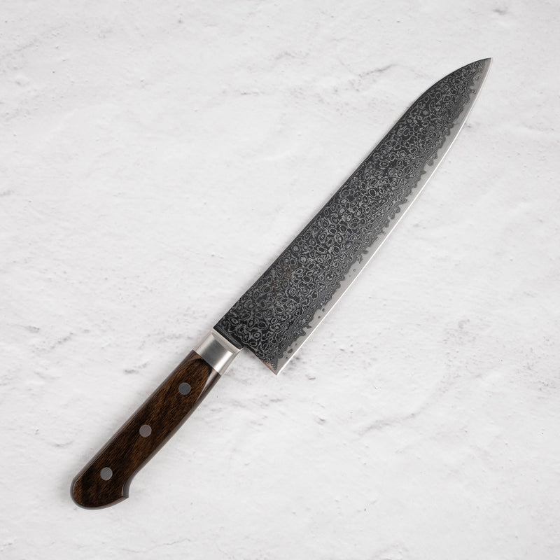 柴田 崇行 AUS10 ダマスカス 牛刀 240mm
