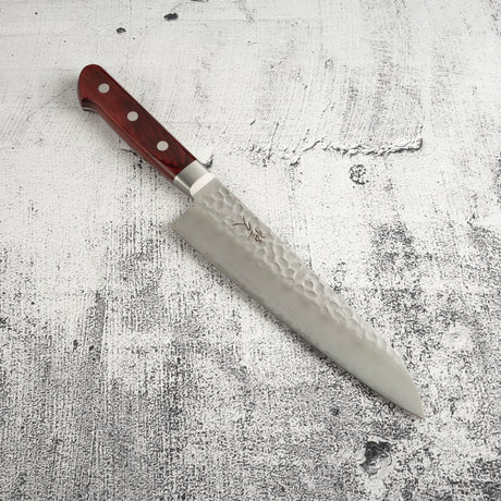 柴田 崇行 AUS8 槌目 牛刀 180mm