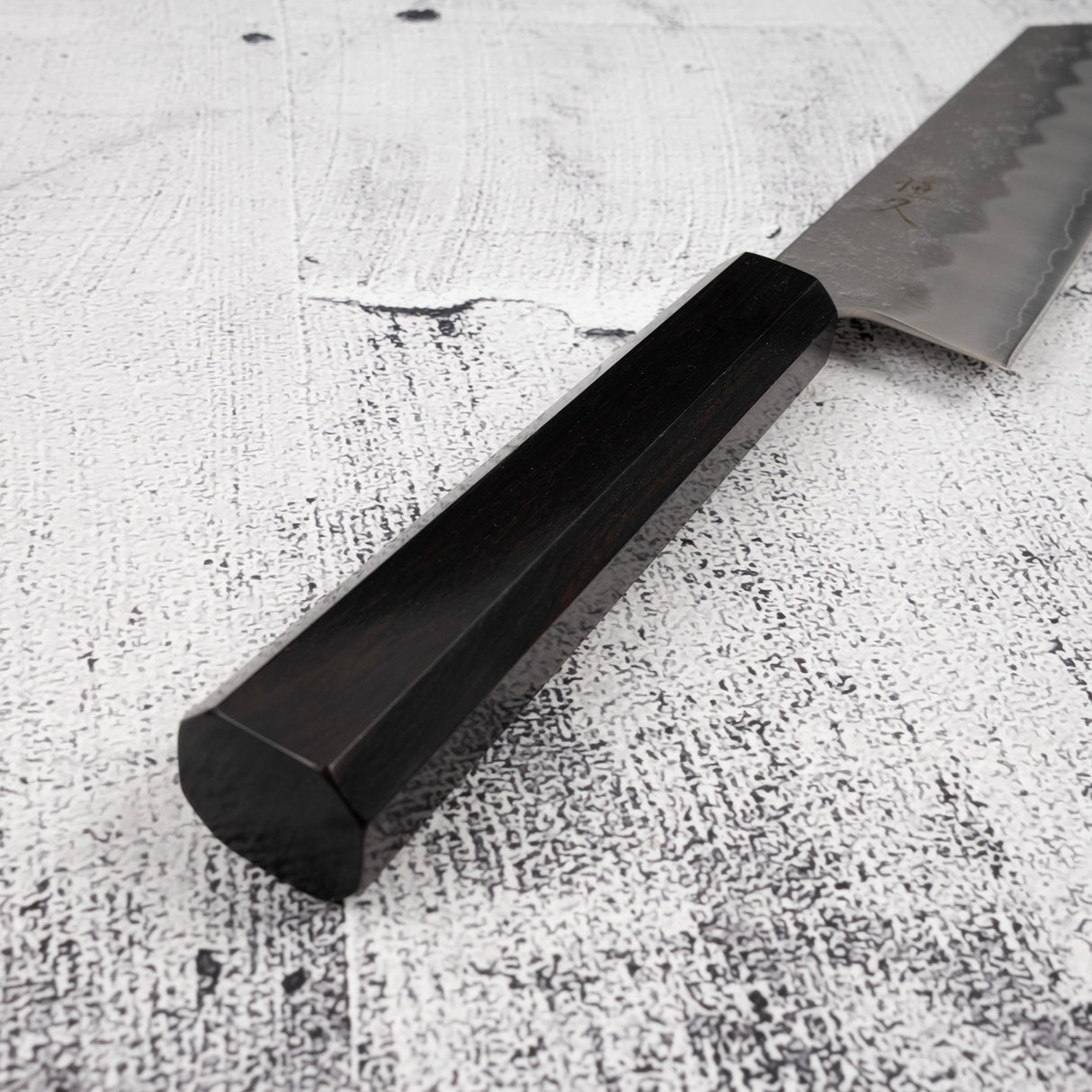 柴田 崇行 銀三鋼 梨地 文化 180mm エボニーハンドル