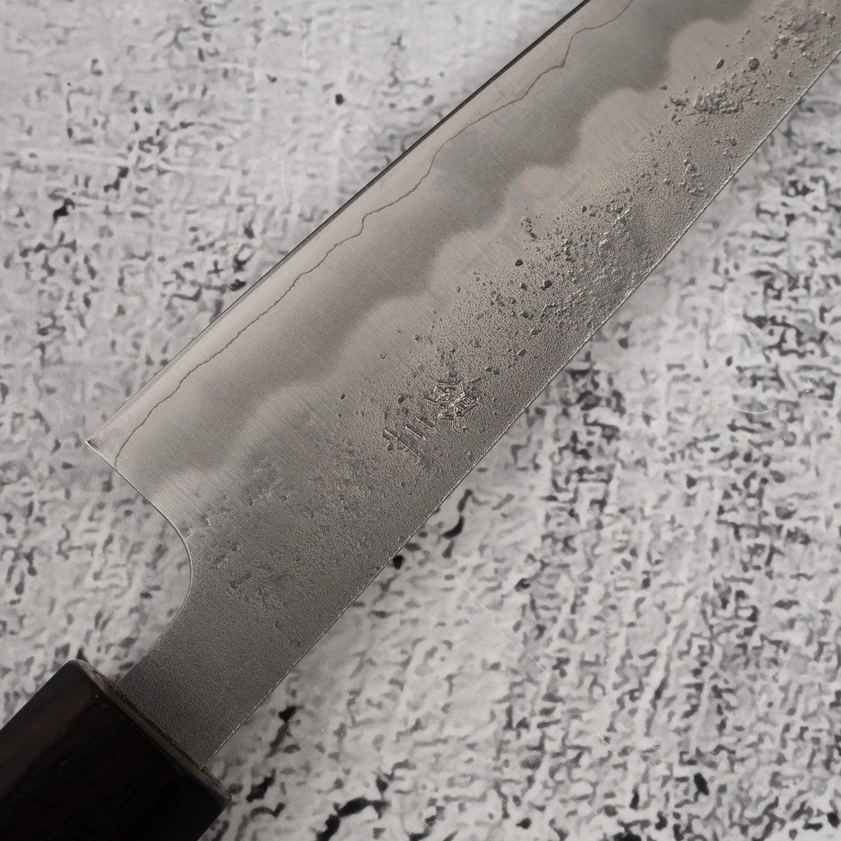 柴田 崇行 銀三鋼 梨地 ペティナイフ 135mm エボニーハンドル