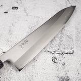 柴田 崇行 白一鋼 磨き 牛刀 240mm パープルハンドル