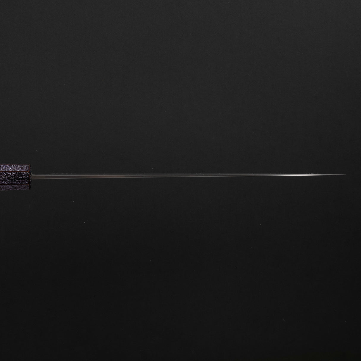 柴田 崇行 白一鋼 磨き 牛刀 240mm パープルハンドル