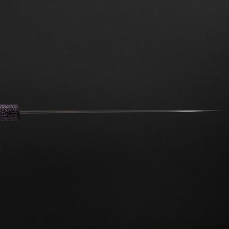 柴田 崇行 白一鋼 磨き 牛刀 240mm パープルハンドル