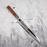 株式会社山脇刃物製作所 銀三鋼 両刃 切付柳刃 270mm 鞘付き