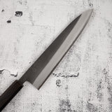 初心 x 吉金刃物 白二鋼 黒打ち 梨地 牛刀 210mm ステンレスクラッド