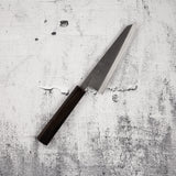 初心 x 吉金刃物 白二鋼 黒打ち 梨地 骨スキ 150mm ステンレスクラッド