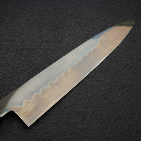 池田鍛錬所 白一鋼 水本焼 勝返し 牛刀 240mm エボニーセット